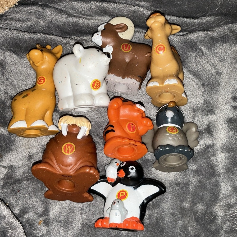 Little People Zoo Animals Alphabet Zoo‎ Lot Of 8 Replacement G B C Q P W U T